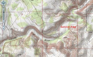 Topo Map of Surival Outing Area